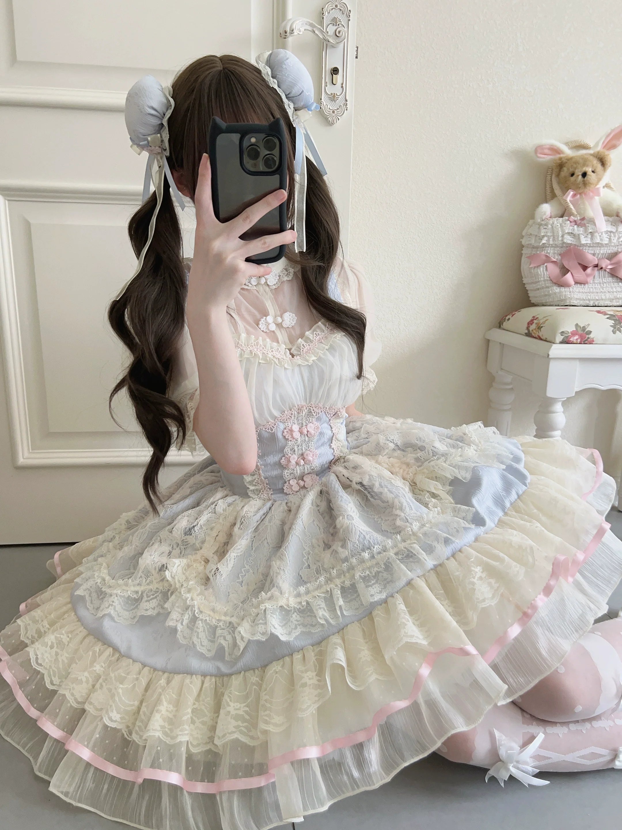 Hua Ji Fu Lei - Qi Lolita JSK Dress and Ballet Innerwear Set - image 3