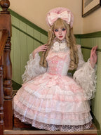 Sugar Girl Love Overture Sweet Lolita Tiered Ruffle JSK and Accessories - image 13