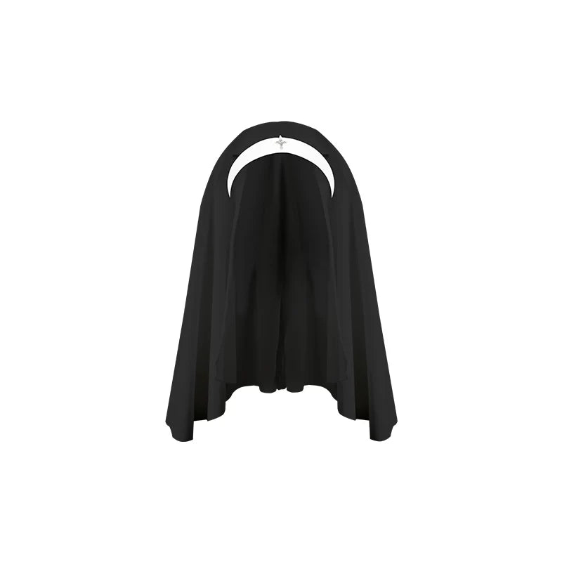 Nihil - Gothic Nun Lolita OP Dress, Irregular Hem Cape and Accessories - image 55