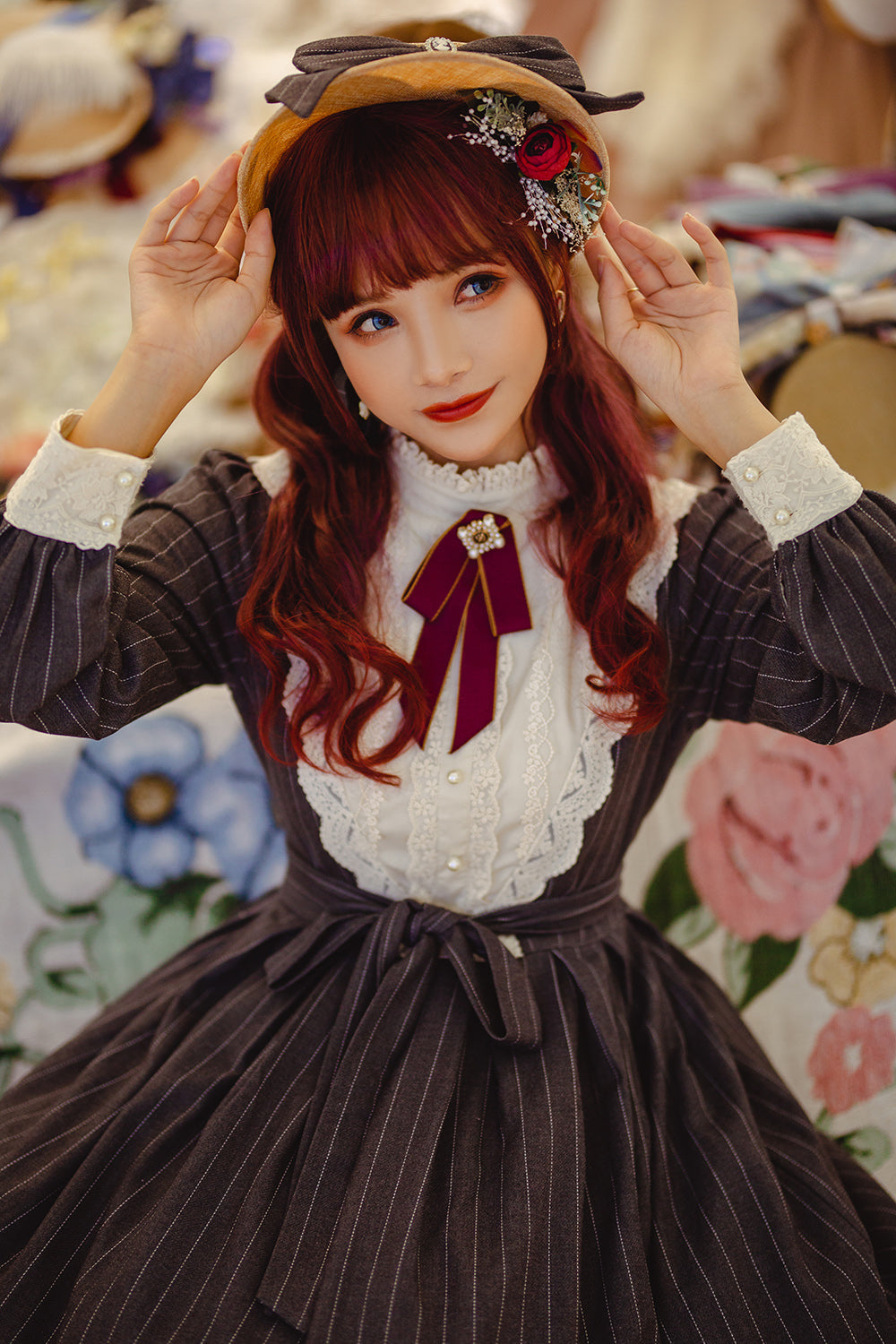 Rose Silhouette - Vintage Classic Lolita OP - image 13