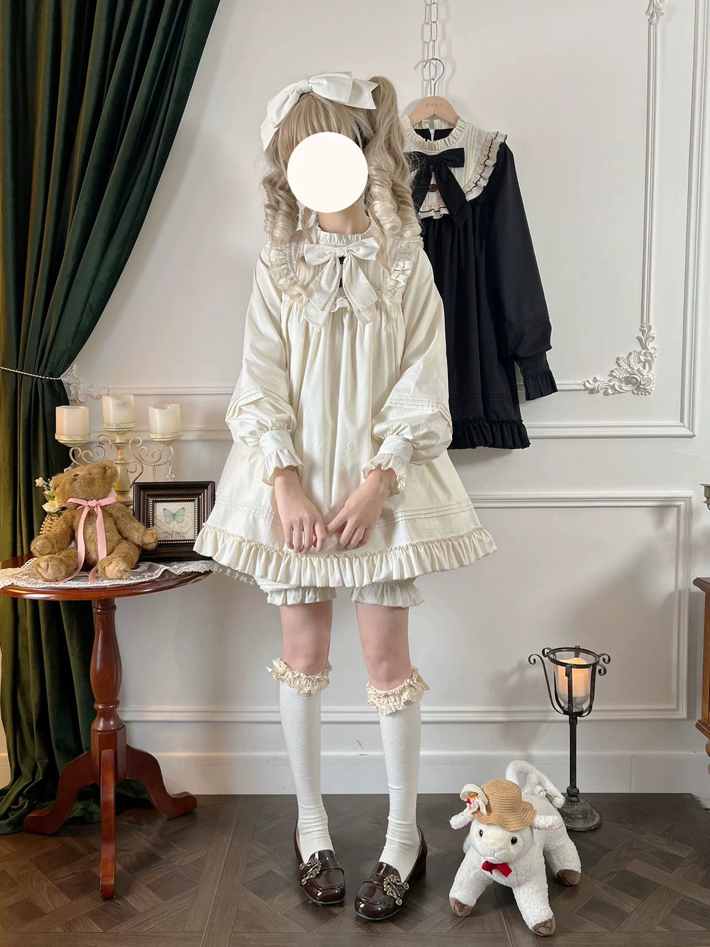 Lullaby - Cotton Lolita OP Dress Kawaii Lolita Bloomers and Accessories - image 5