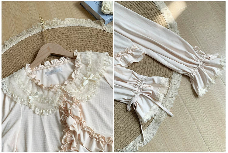 Half Summer - Sweet Lolita Sun Protection Bolero, Lace & Bow - image 9