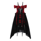 Eternal Thorn of the Dragonbone - Embroidered Gothic Lolita JSK Dress, Off-Shoulder and Accessories - image 14