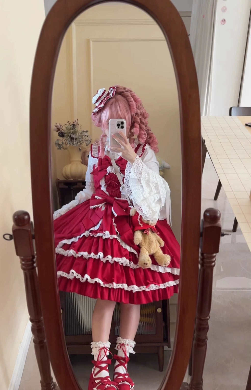 Gryza Plus Size Princess Lolita JSK with Cotton Tiered Ruffles - image 5