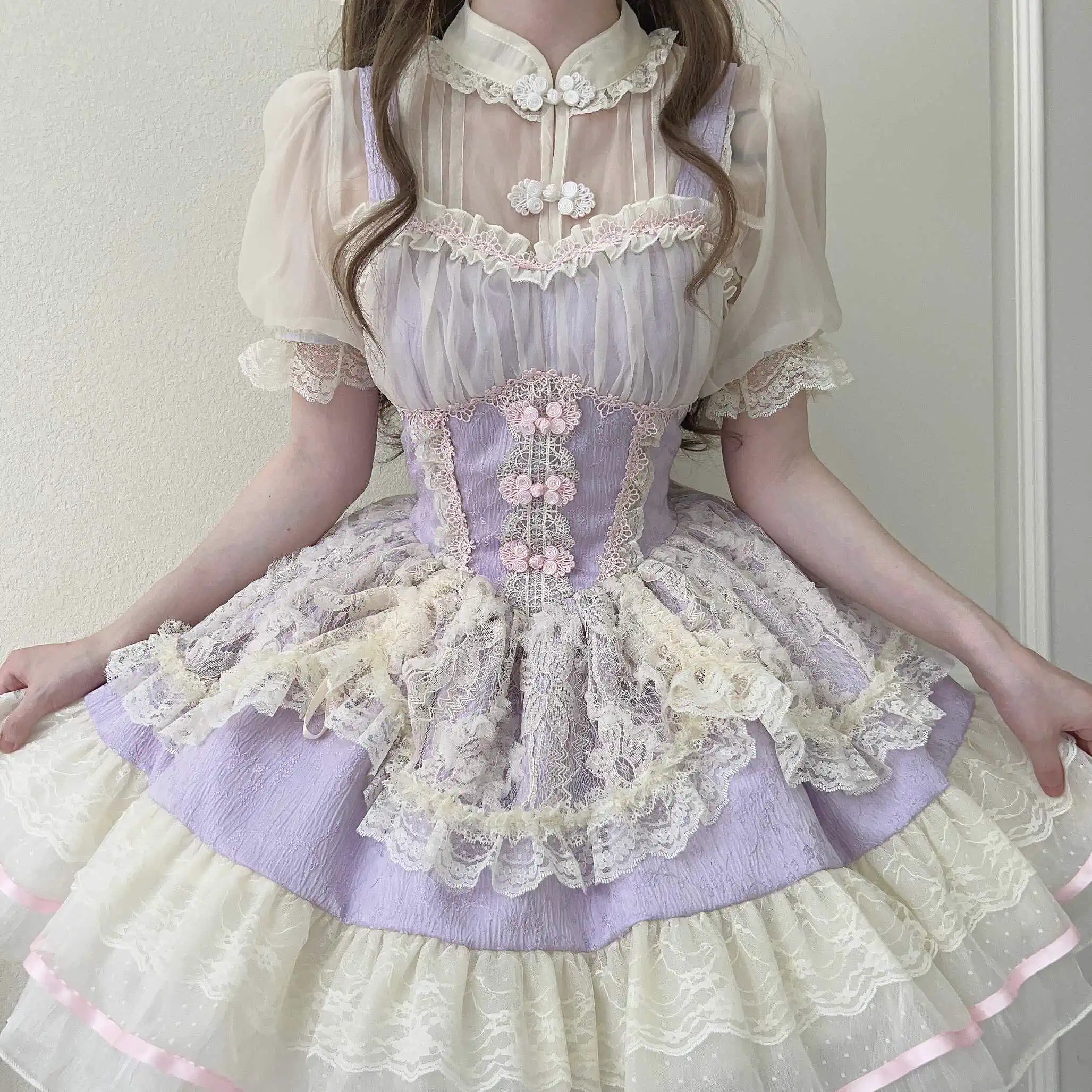 Hua Ji Fu Lei - Qi Lolita JSK Dress and Ballet Innerwear Set - image 20