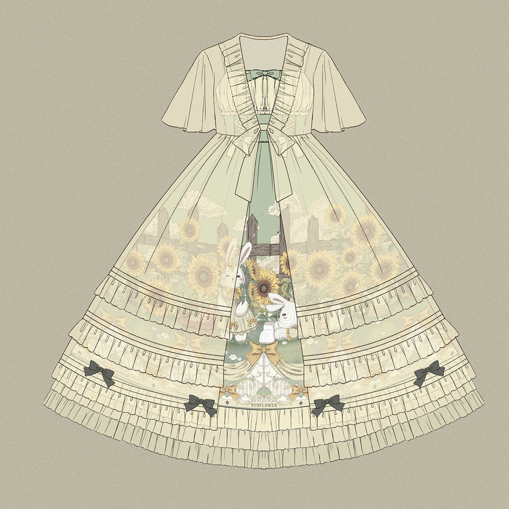 Flower and Letter - Classic Lolita JSK Dress - image 12