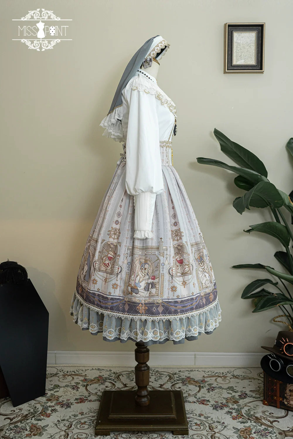 Demon Hunting Notes - Fishbone Gothic Lolita Skirt - image 57
