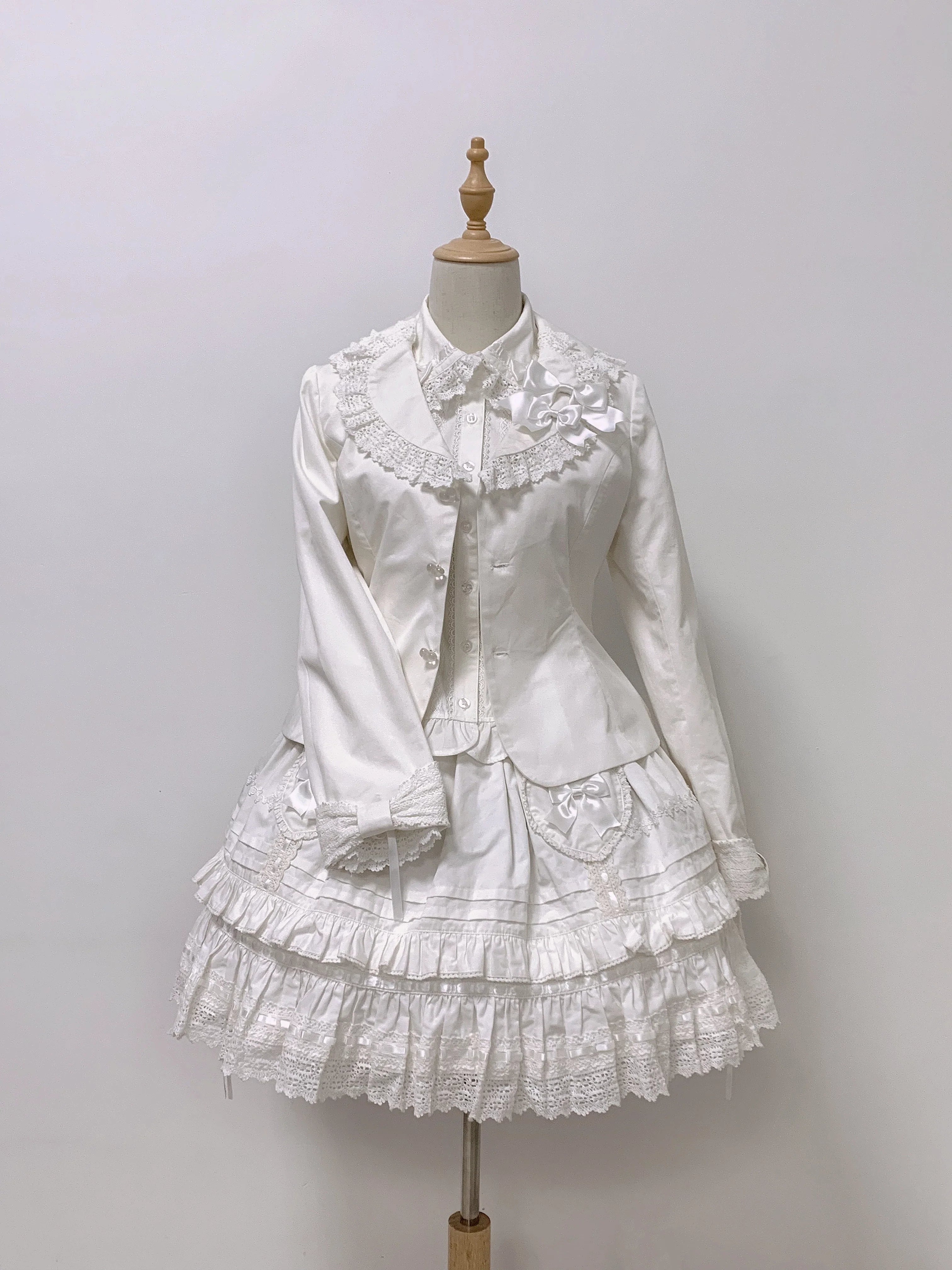 Bunny's Wish - Old School Lolita Coat, Flounce Hem Skirt - image 19