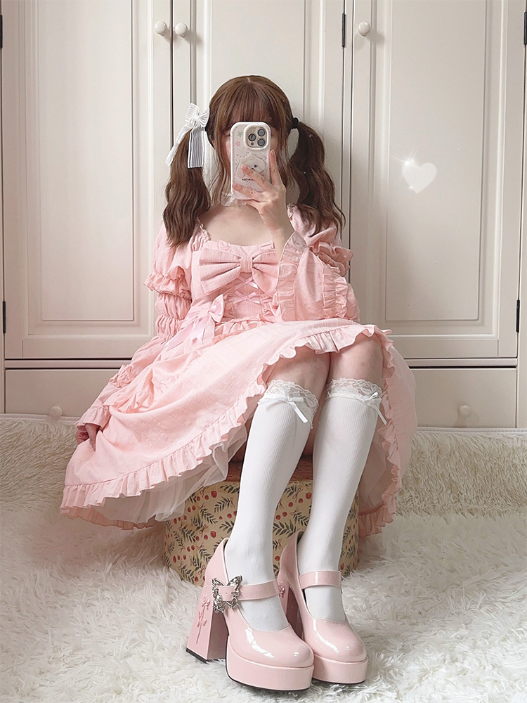 The cycle of all things - Lolita High Platform Shoes with Elegant Butterfly Buckle - image 30