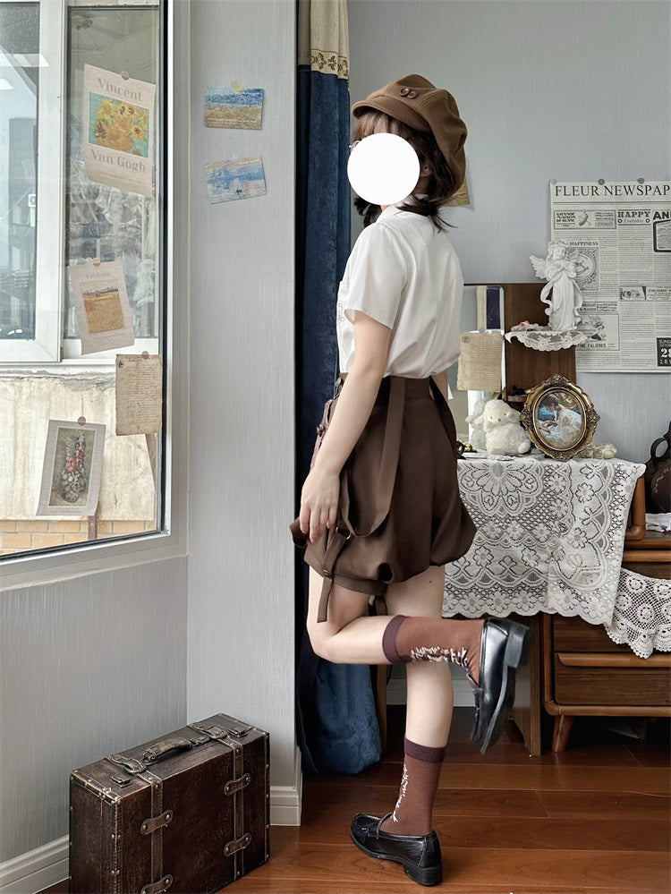 Ouji Lolita Brown Short Set - image 15