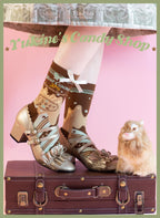 Kawaii Lolita Chocolate Color Cotton Socks - image 33