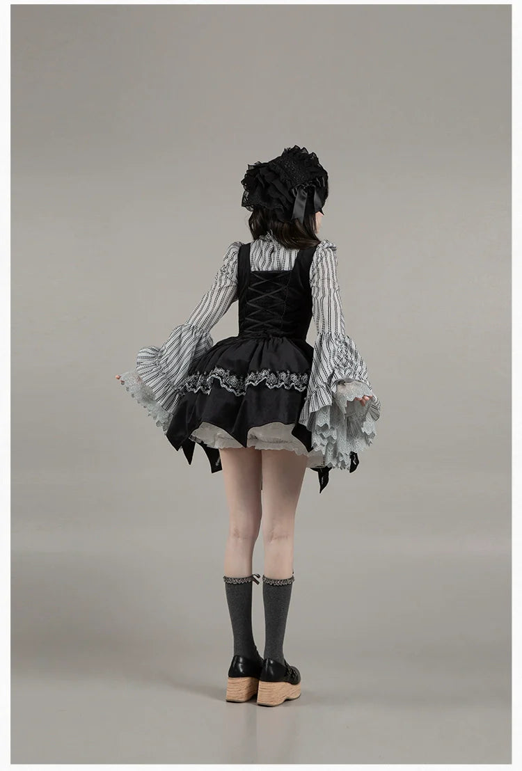 Raven's Night Song Oriental Gothic Lolita Dress Set - image 51