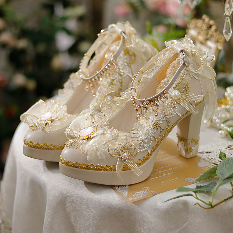 Handmade Luxuriant Tea Party Lolita Shoes - image 1