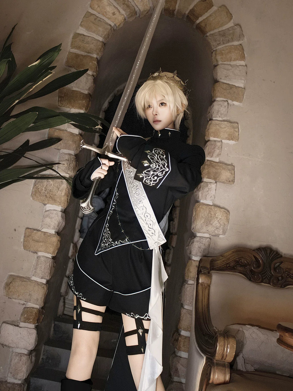 Oathbound Sword - Ouji Top, Shorts and High-Low Coat Collection - image 10