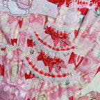 Cheese Cat - Sweet and Playful Strawberry Gingham Lace Cuffs - image 35