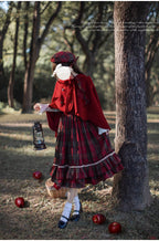 Little Red Riding Hood - Vintage Lolita Cape & JSK Dress Set - image 4