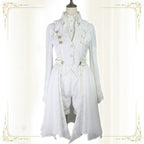Snow Shadow - Long Sleeveless Ouji Lolita Coat - image 1