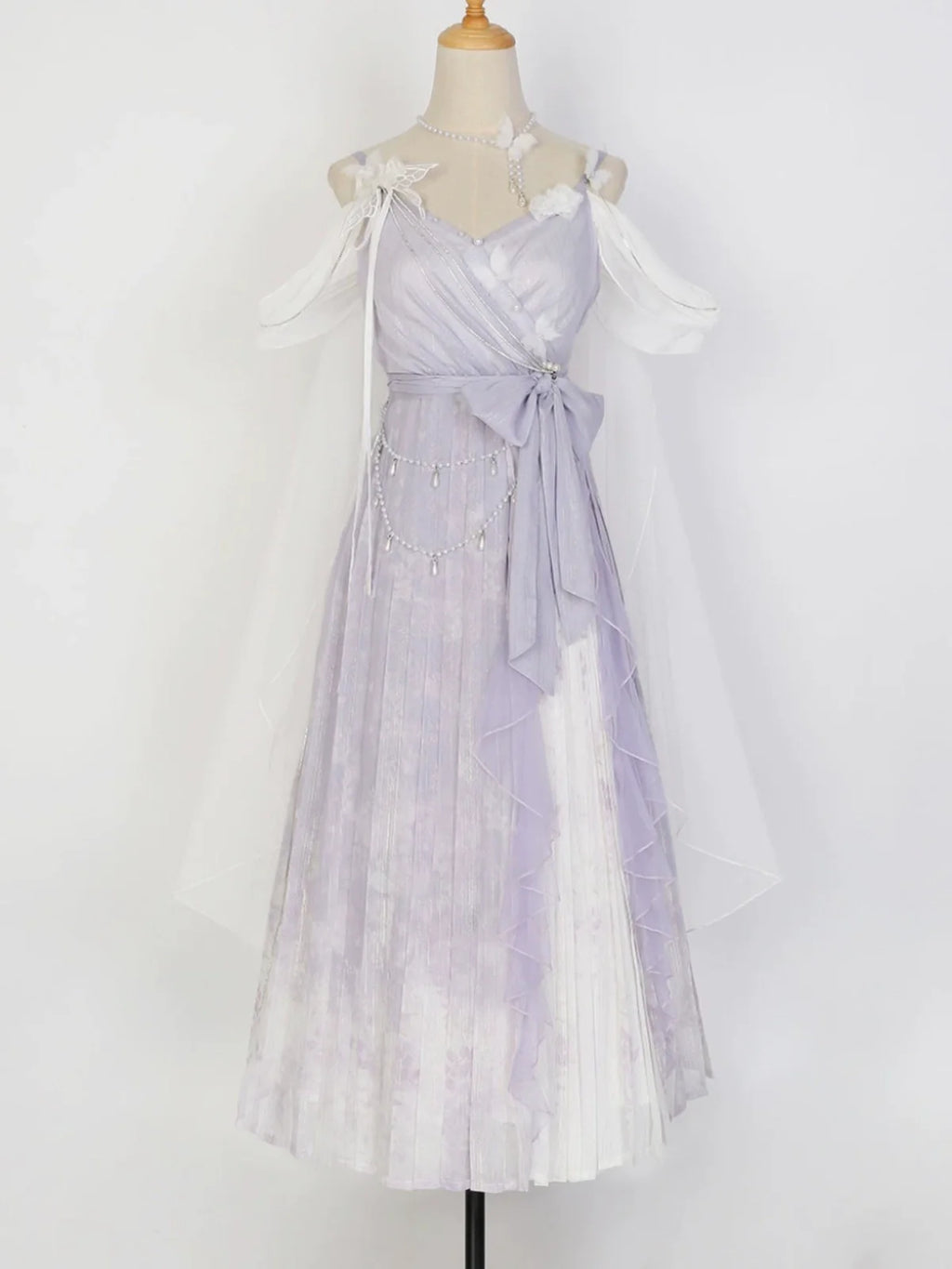 Han Lolita Dress Side Slit Purple JSK Dress - image 20