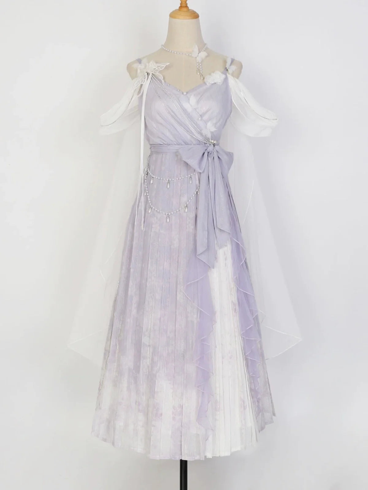 Han Lolita Dress Side Slit Purple JSK Dress - image 20