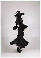 Twilight Witch-Inspired Black Gothic Lolita Skirt Set - image 68