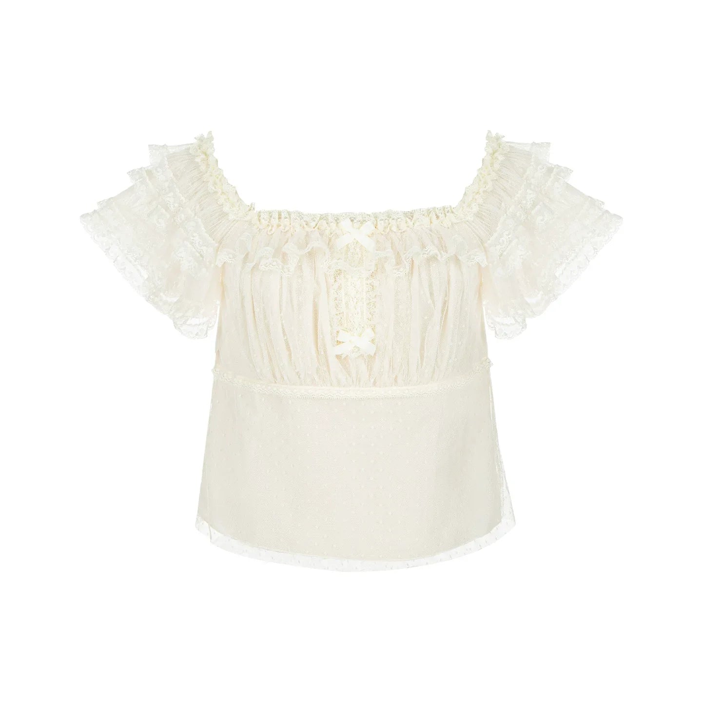 Sea Salt Soda - Classic Lolita Adjustable Corset JSK Dress, Tiered Tulle Hem - image 40