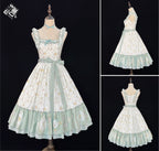 Patchwork Garden 2.0 - Classic Lolita Floral Print JSK Dress, Side Pockets - image 5