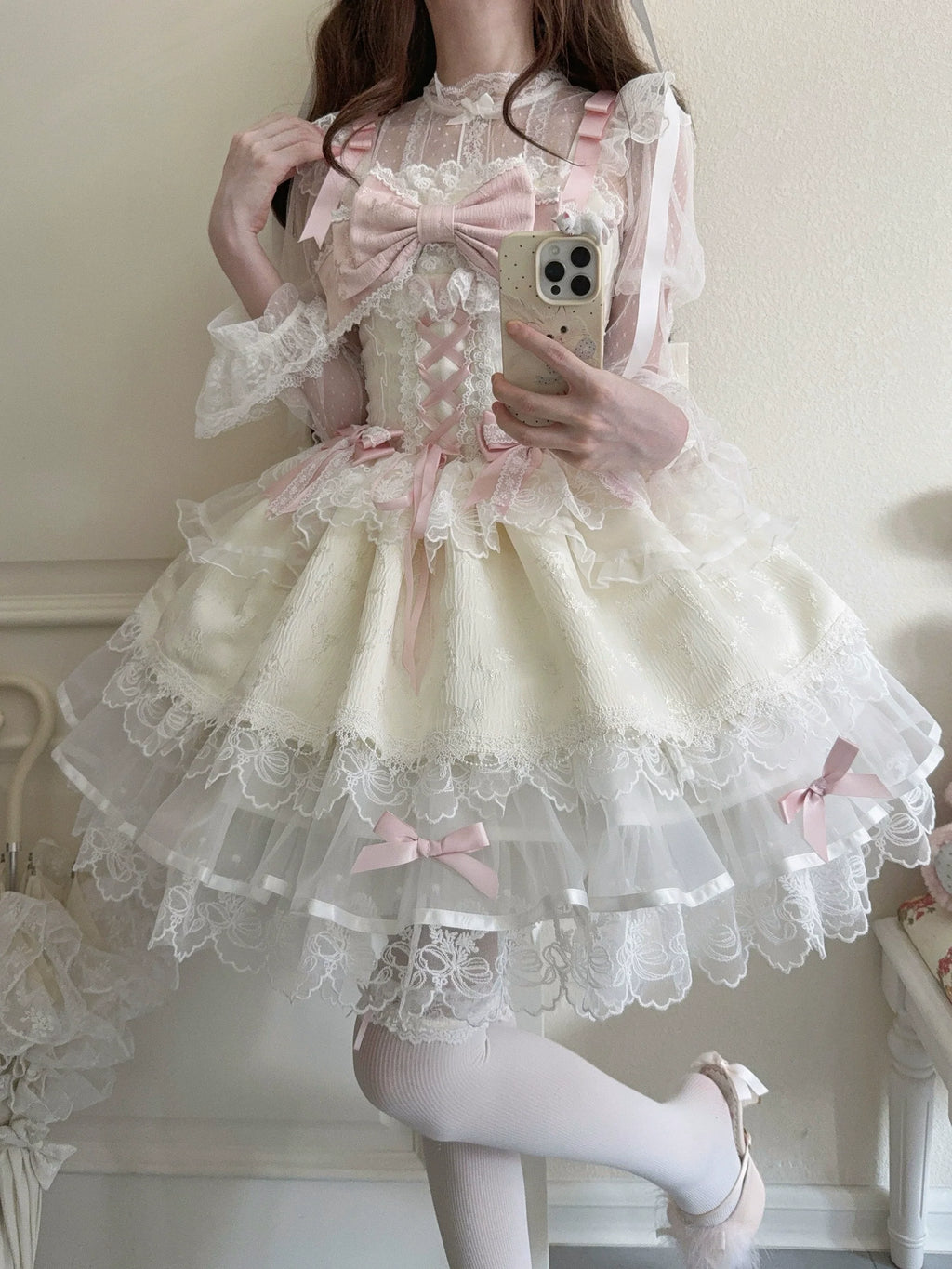 Fleeting Isle - Sweet Lolita Ballet Style JSK Dress - image 33