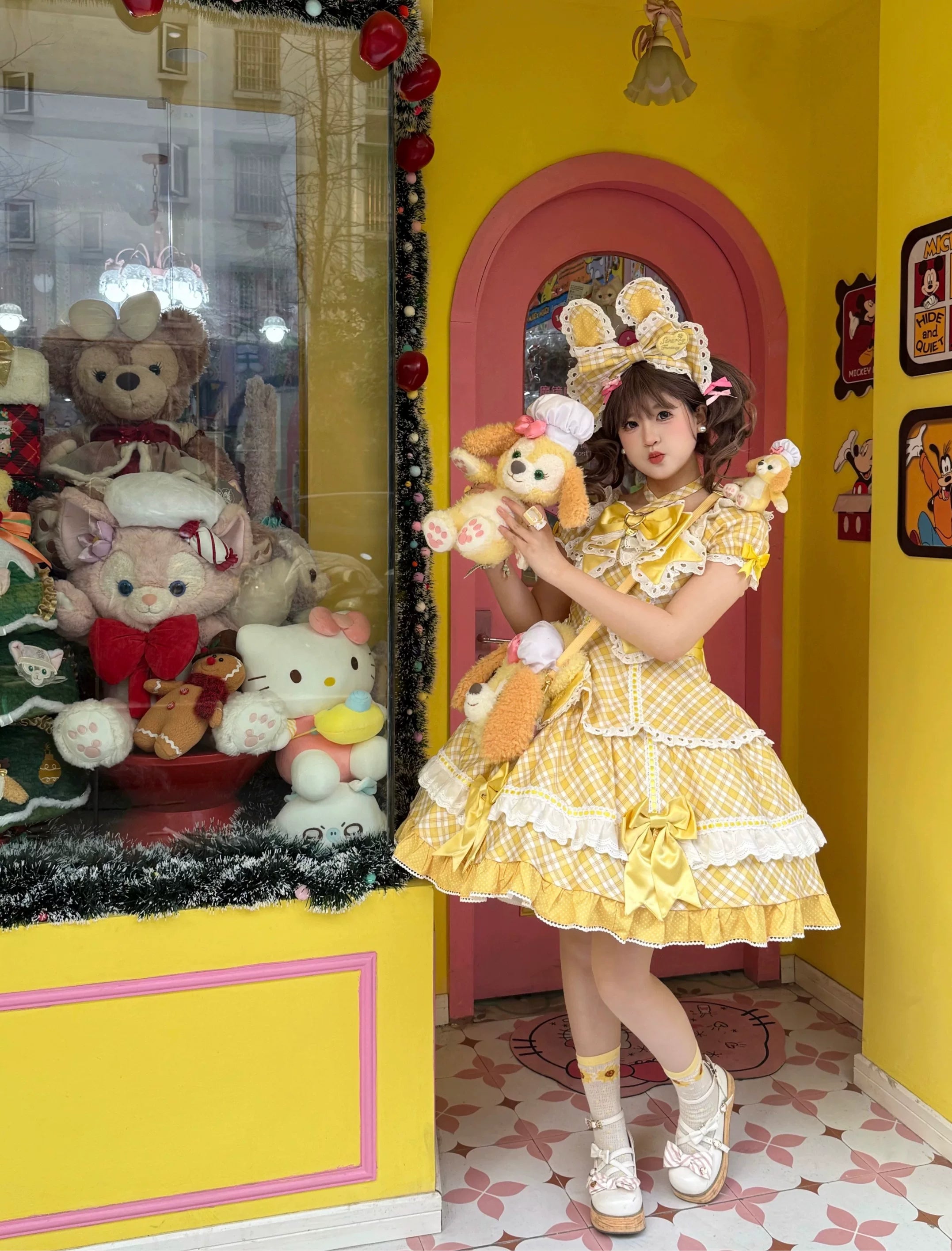 Shibuya Honey - Plus Size Sweet Lolita Plaid OP & JSK Dress - image 22