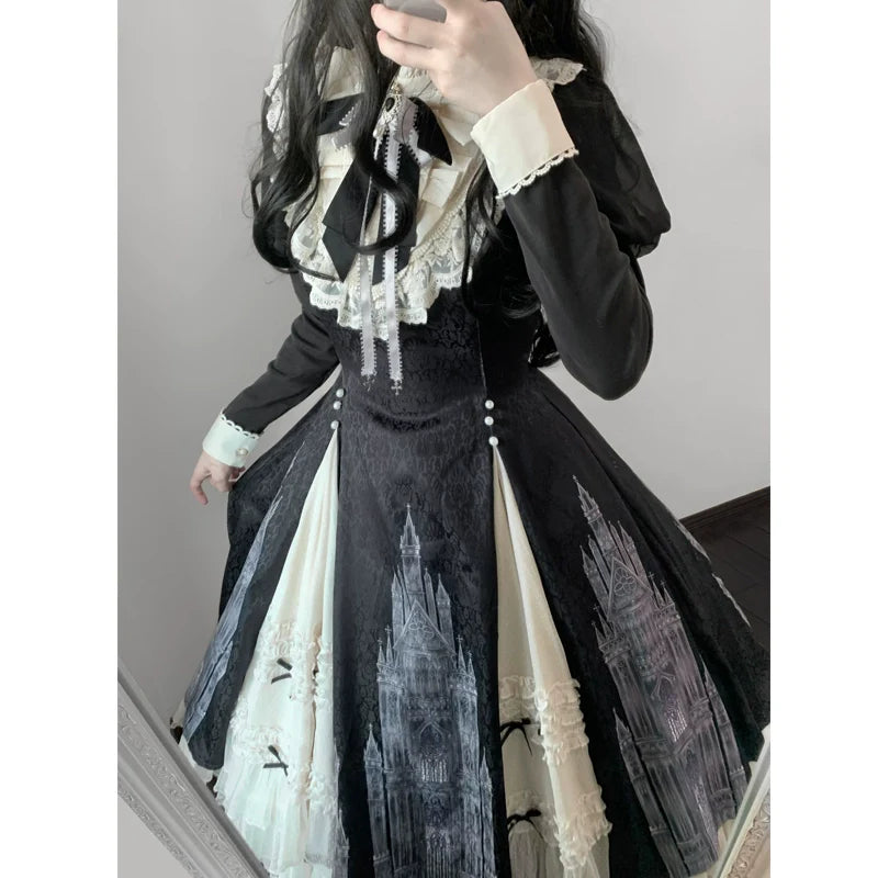Church Bell - Elegant Lolita OP Dress Long Sleeve Spring Autumn - image 29