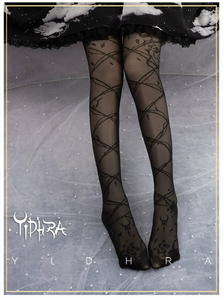 Glass Yarn Gothic Lolita Tights Collection - image 9