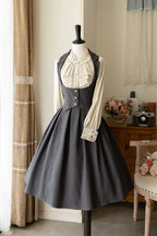 Retro Elegant Lolita Bustier JSK Dress Multicolor - image 1