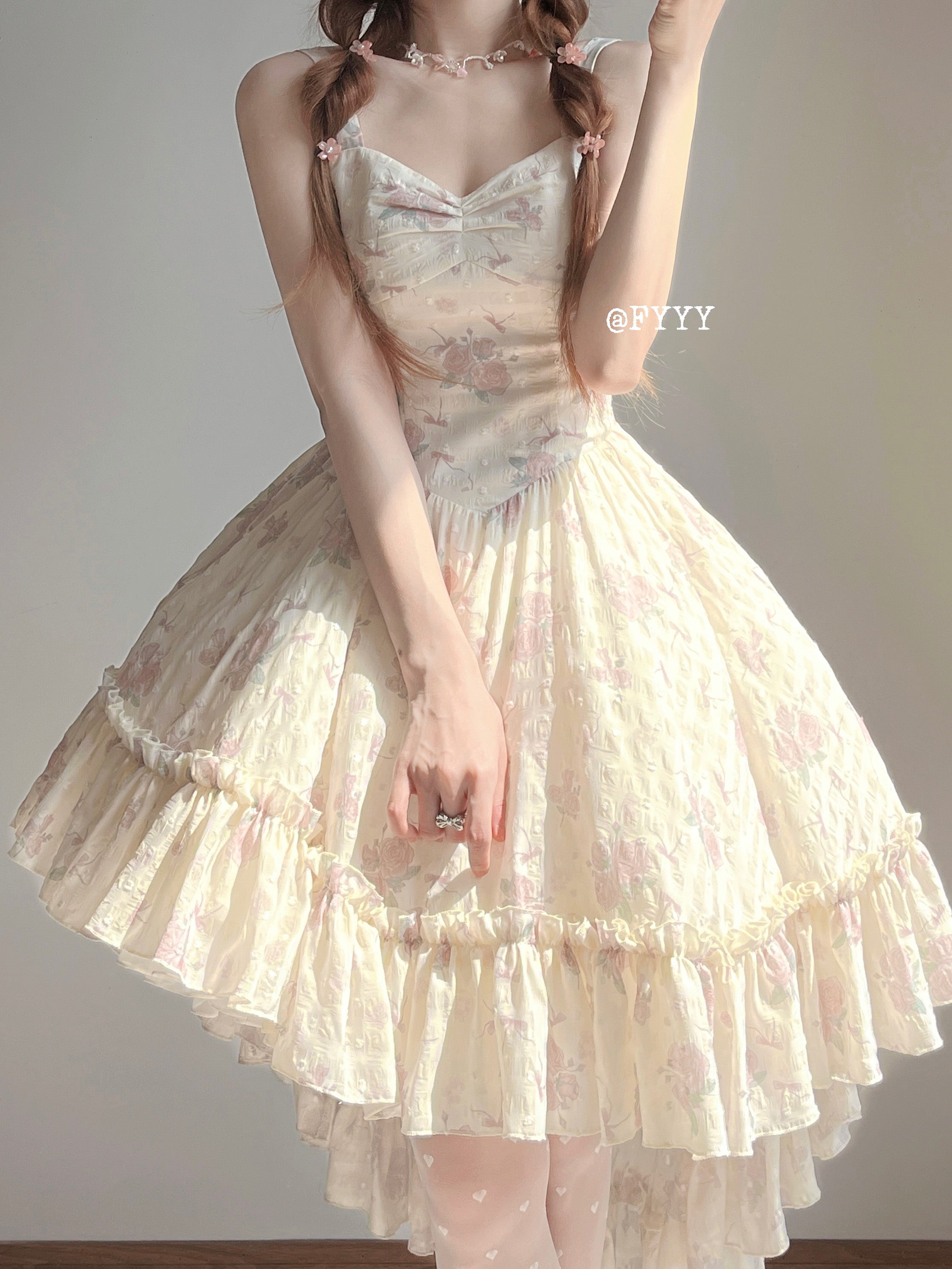 Twilight Rose - Sweet Lolita Dress Sweater and JSK - image 11
