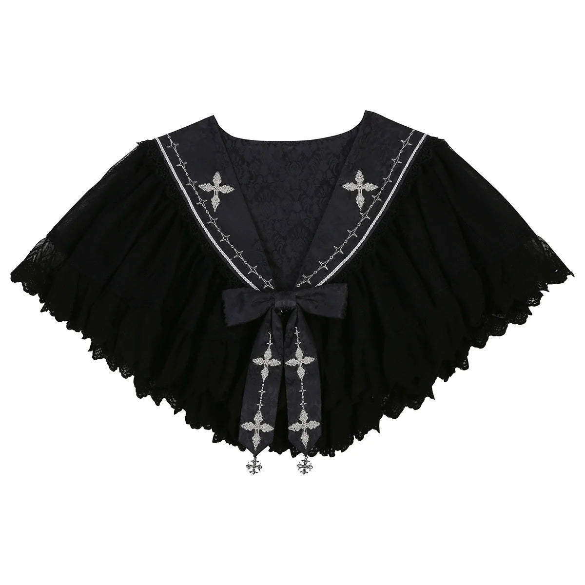 Silent Church - Gothic Lolita JSK Dress Printed Dress Thin Shawl Set - image 40
