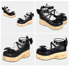 Princess Lolita Platform Shoes, Wood Grain Sole - image 8