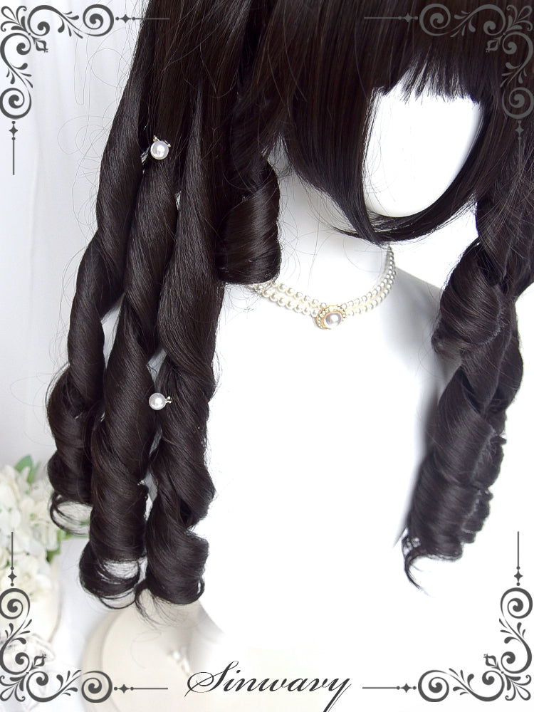 Retro Elegant Roman Curl Double Ponytail Wig - image 3