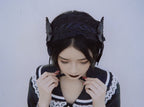 Black Wings Halloween Goth Lolita Hairband - image 4