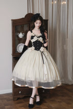 Paris Souvenir - Classic Lolita Corset JSK Dress with 3D Rose Decor - image 3