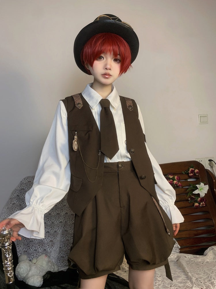 Detective Rabbit Kiri - Ouji Lolita Outfits, Backpack Pants - image 16