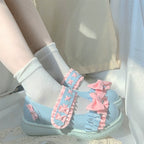 Cute Bow Candy-Colored Lolita Flat Shoes - image 18
