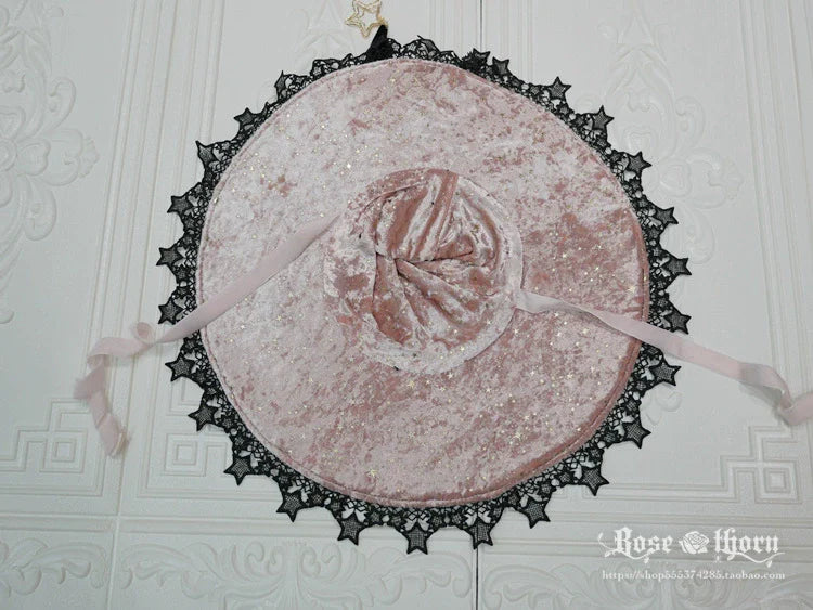 Polar Night Sky - Halloween Gorgeous Gilding Lolita Witch Hat - image 26