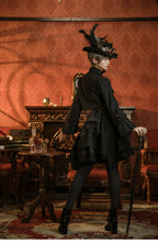 Gothic Lolita Black Cropped Cardigan Jacket - image 34