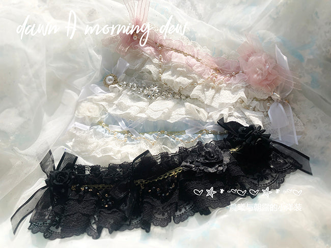 Flower Wedding Lolita Accessories Headdress Set - image 3