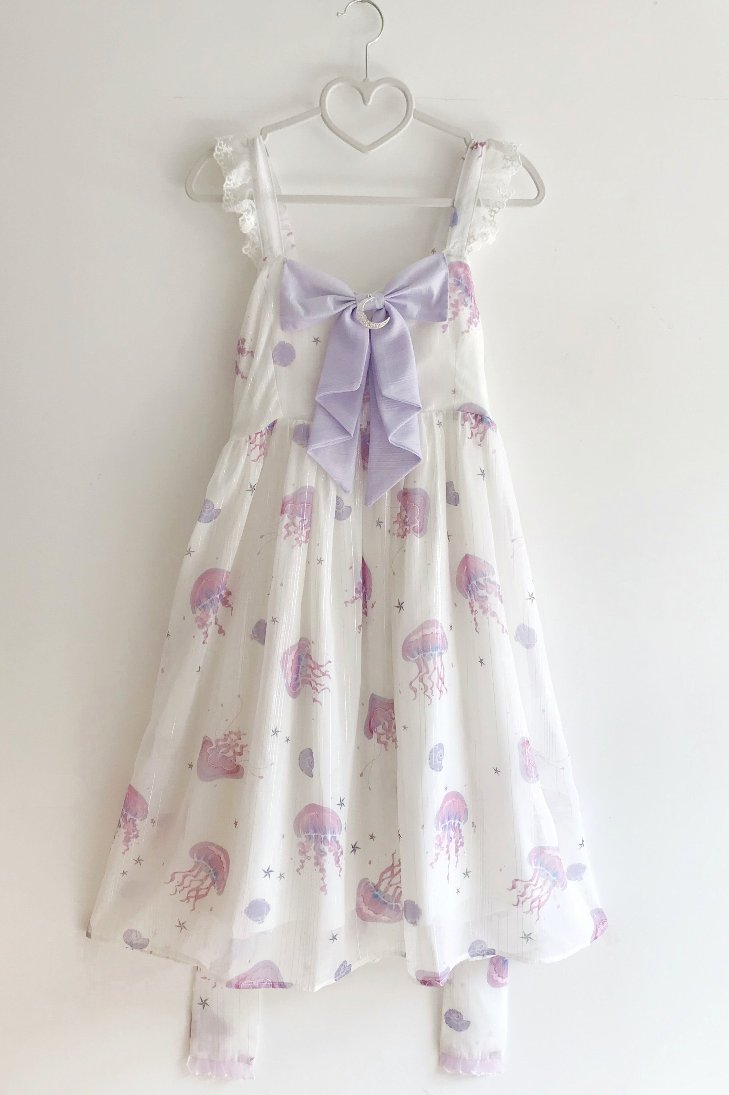 Jellyfish Meteor - Chiffon Fairy Jellyfish Printed Lolita JSK - image 19