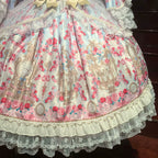 Rose Garden Prelude - Sweet Lolita OP Dress, Floral Printed - image 21
