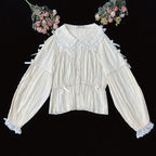 Sweet Lolita Doll Collar High-Waisted Blouse - image 43