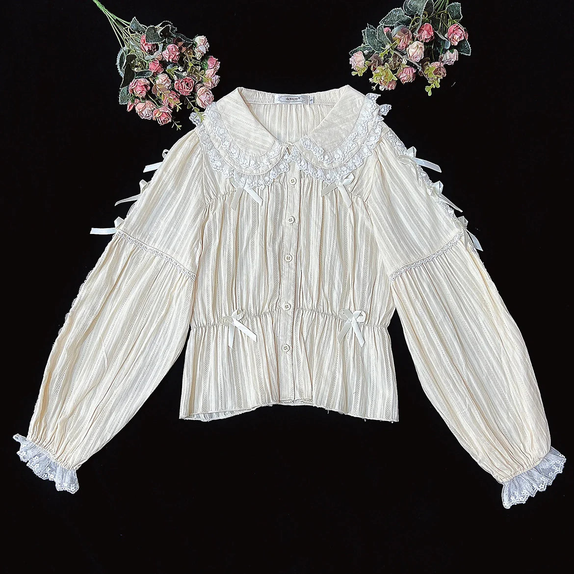 Sweet Lolita Doll Collar High-Waisted Blouse - image 43
