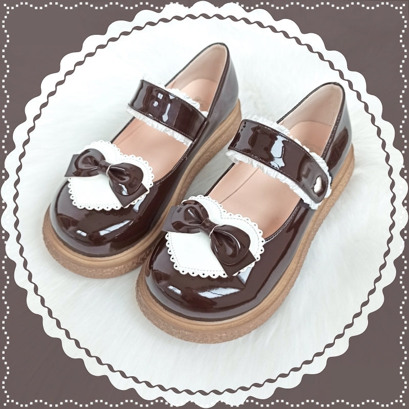 Cute Milkmaid Round Toe Multicolor Lolita Shoes - image 7