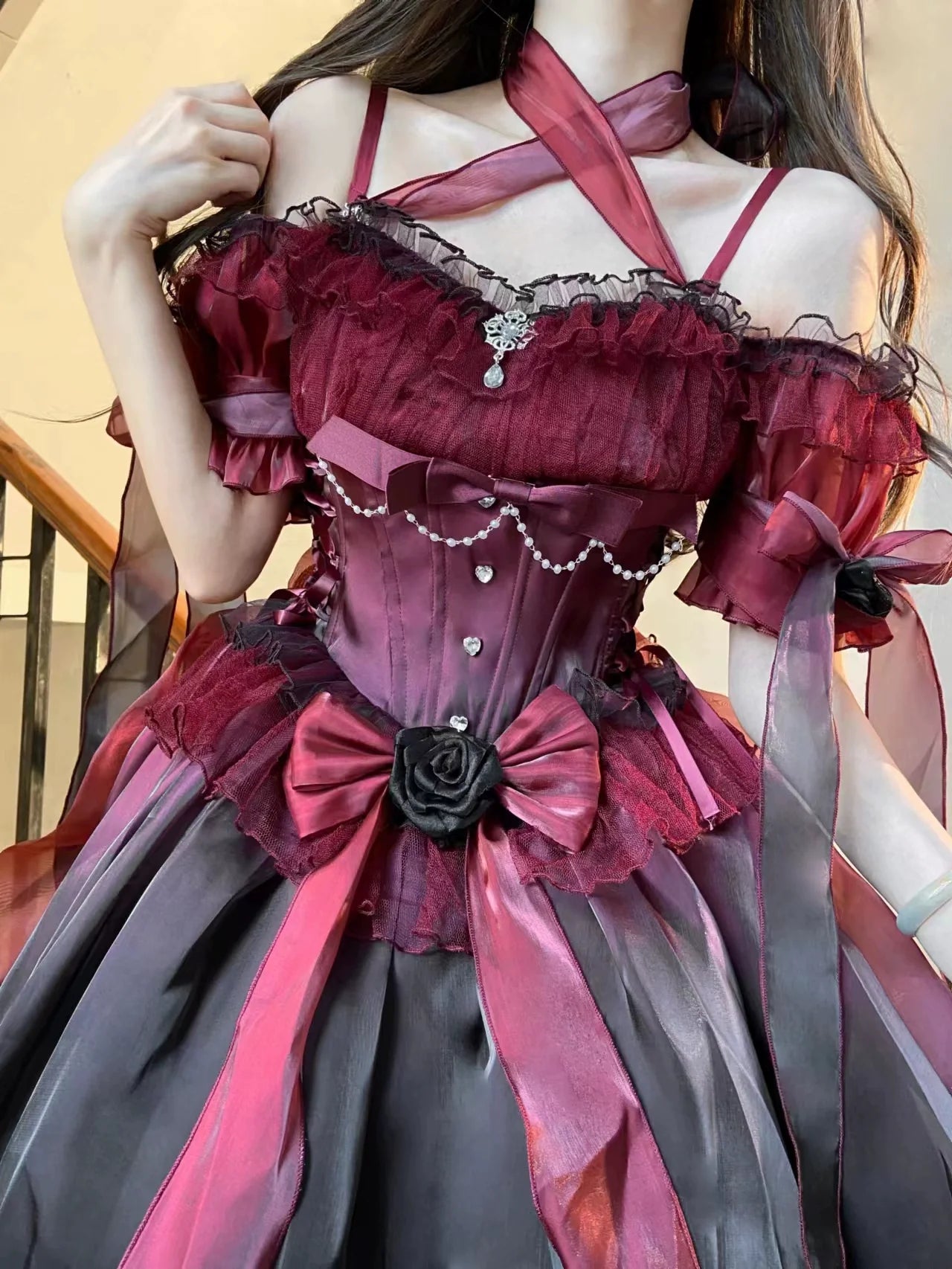 Elegant Lolita Detachable Train & Shoulder Strap Collection - image 10