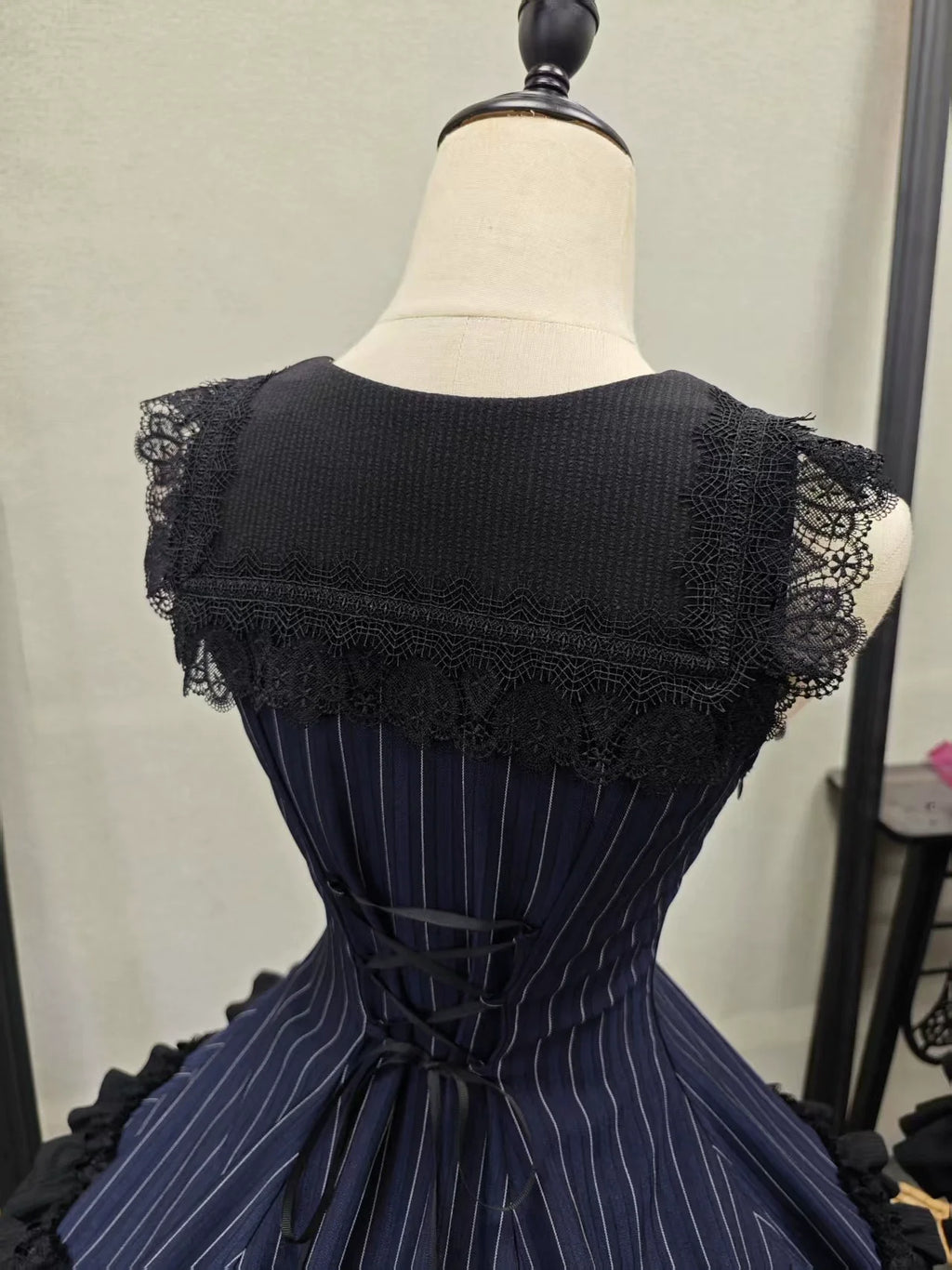 Six-Panel Gothic Lolita JSK Dress with Tiered Ruffles - image 22