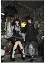 Raven's Night Song Oriental Gothic Lolita Dress Set - image 7